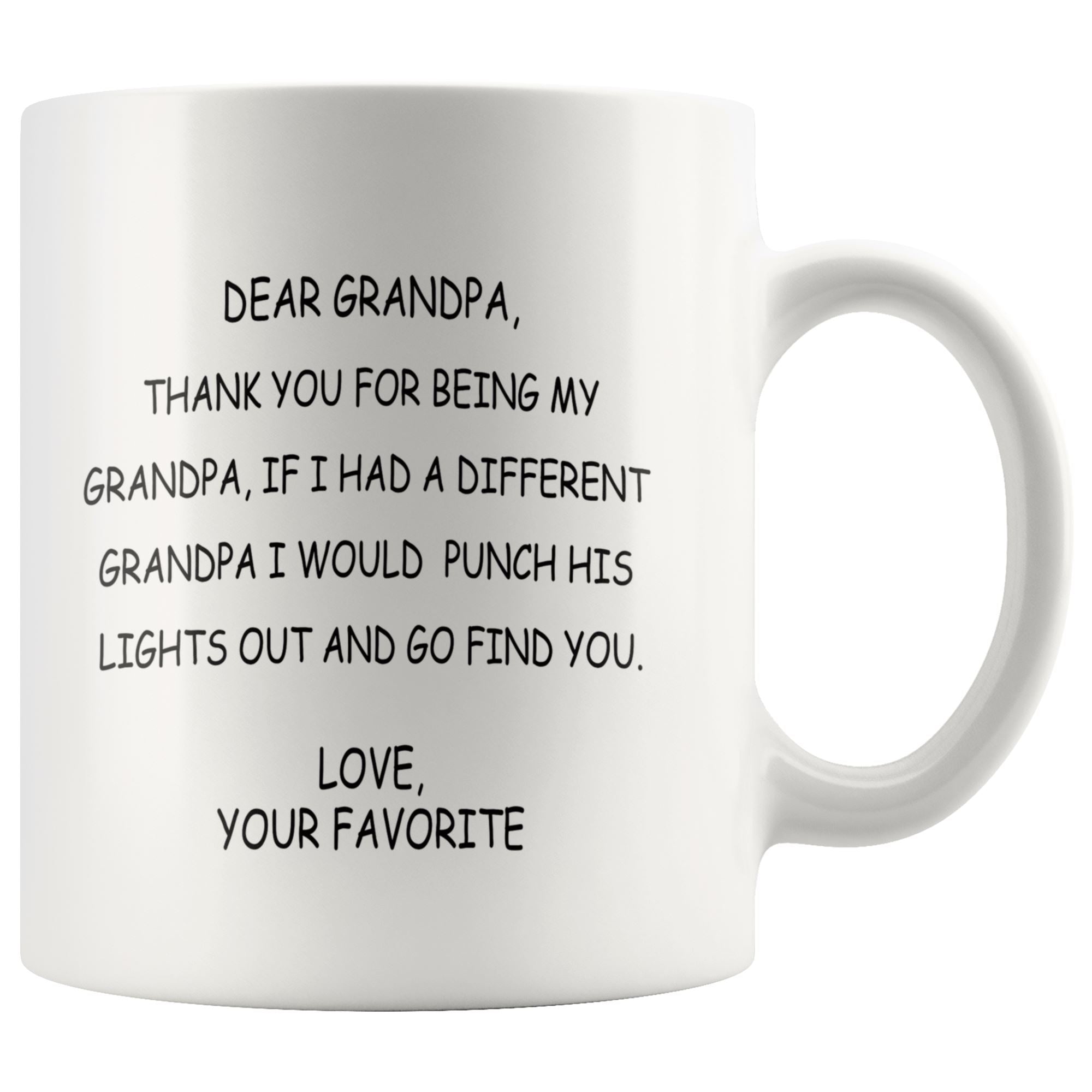 Dear Funny Grandpa Drinkware teelaunch 11oz Mug 