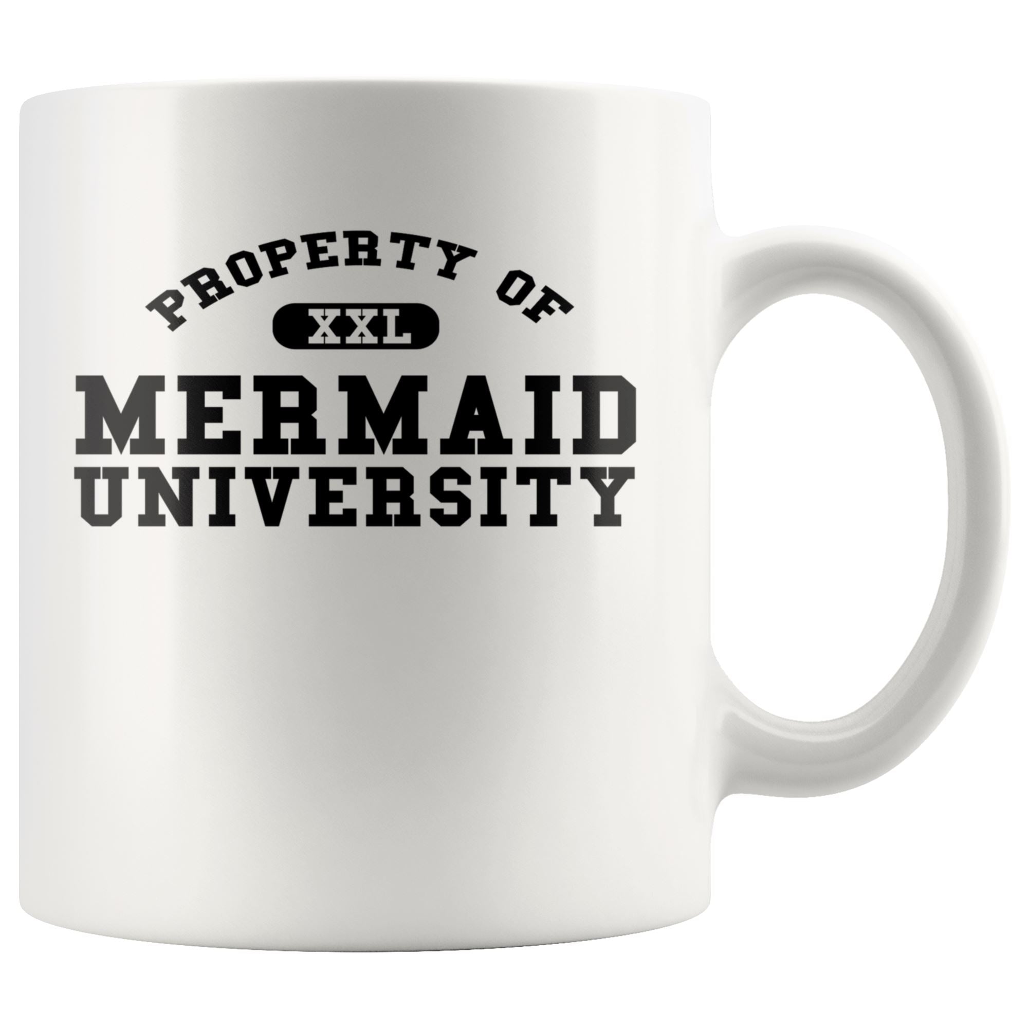 Mermaid University Mug Drinkware teelaunch 11oz Mug 