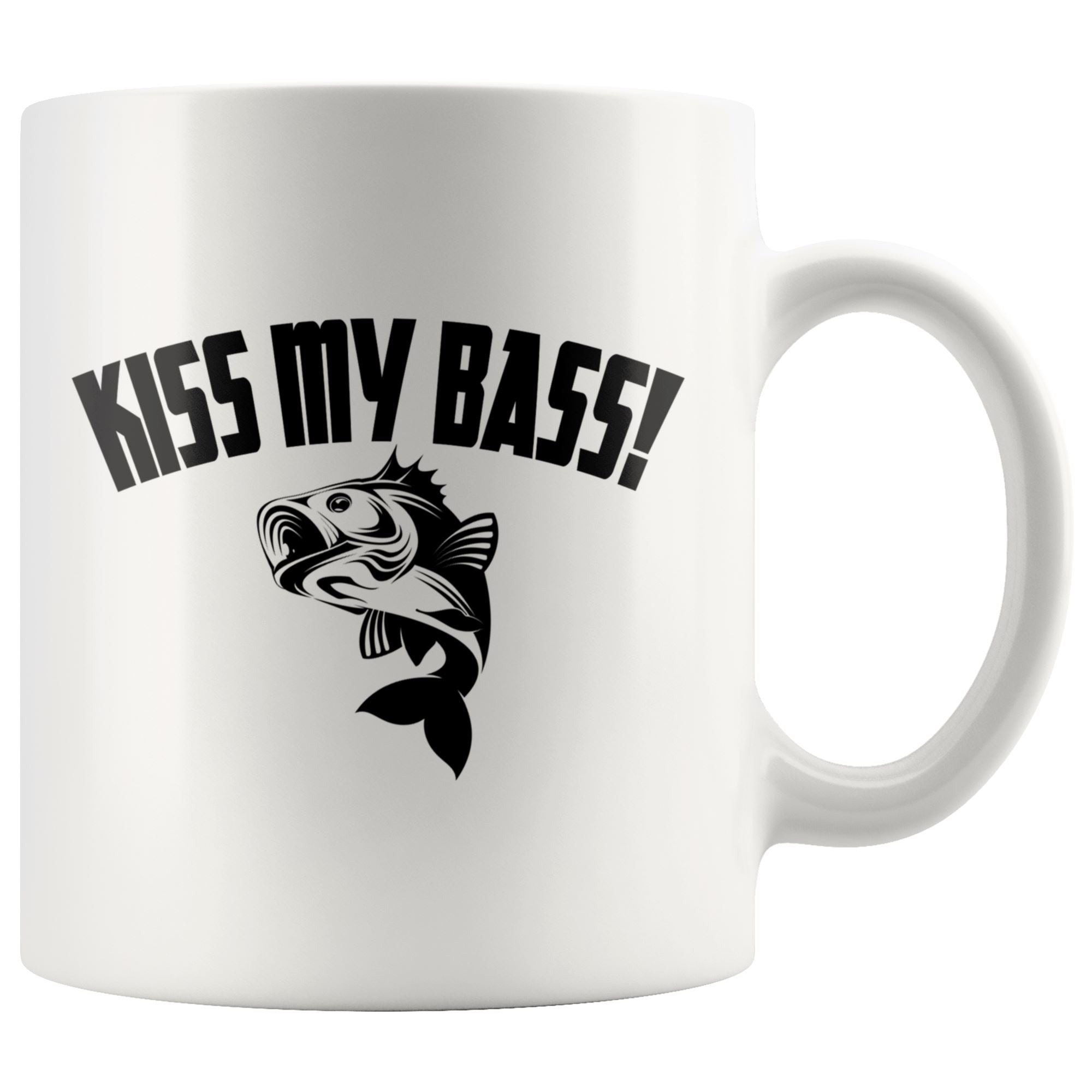 Kiss my Bass Mug Drinkware teelaunch 11oz Mug 