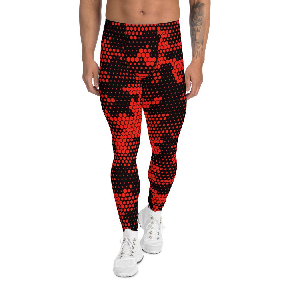 Men's Compression Pants Red Camouflage GearRex XS 