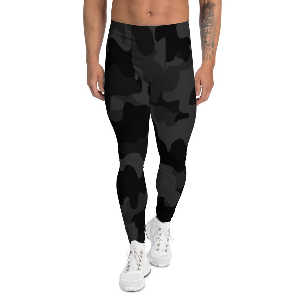 Men's Compression Pants Black Camouflage GearRex XS 