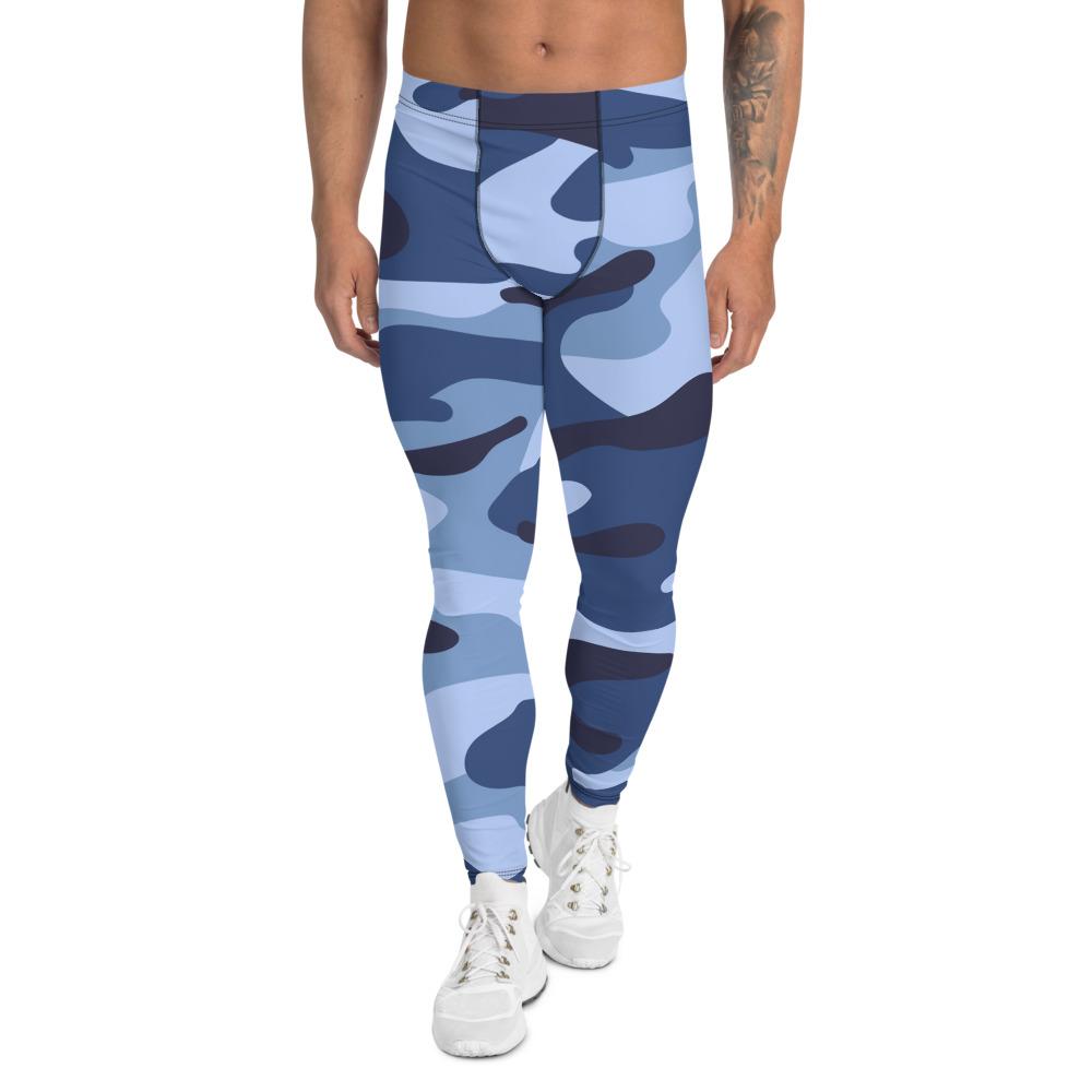 Men's Compression Pants Blue Camouflage GearRex XS 