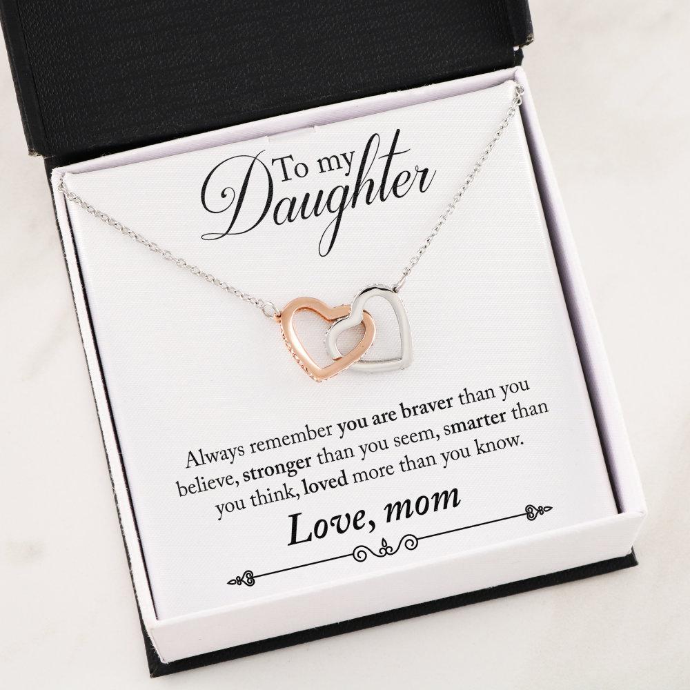 To My Daughter Interlocking Hearts (Limited Edition) Jewelry ShineOn Fulfillment To My Daughter 