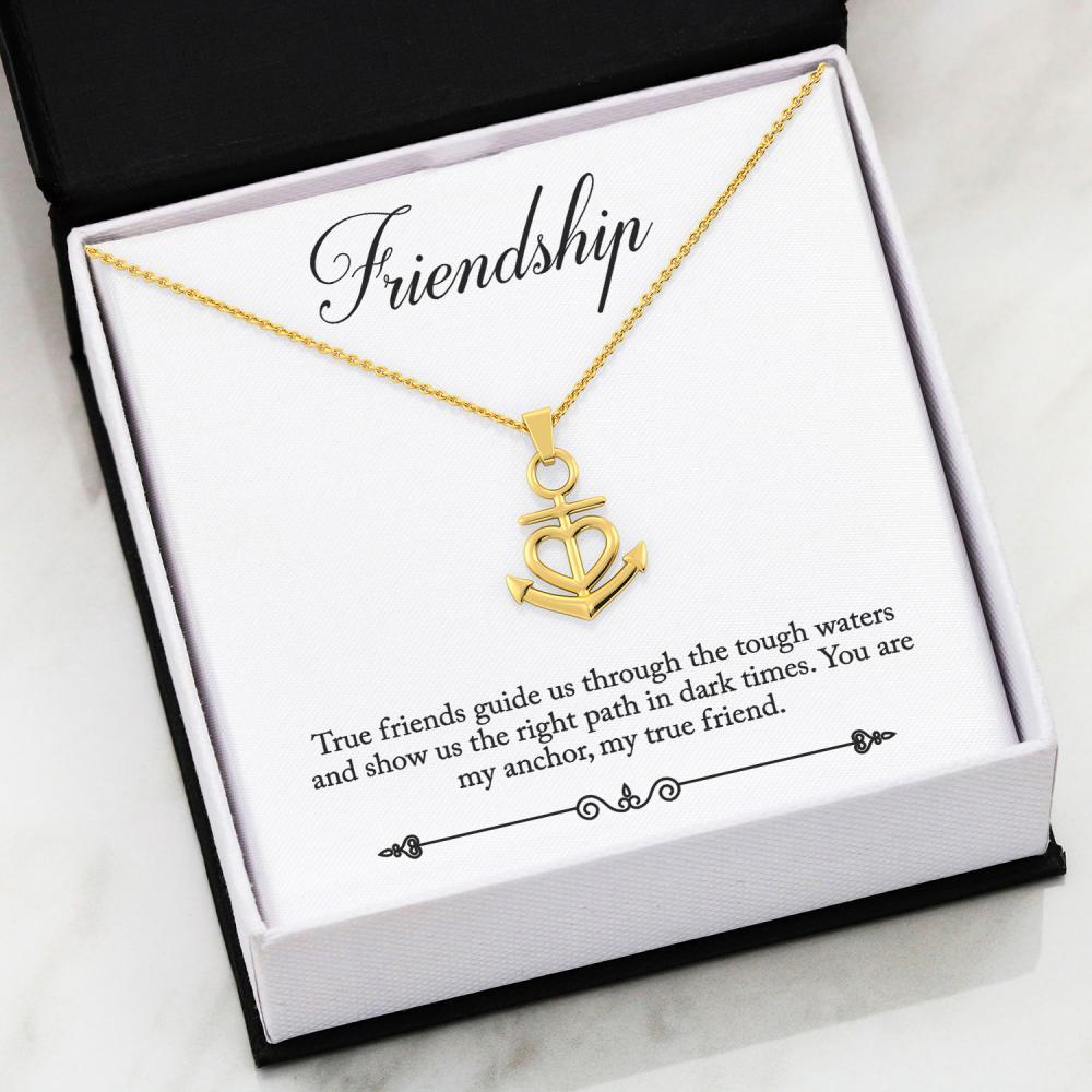Friendship Anchor Necklace Jewelry ShineOn Fulfillment 