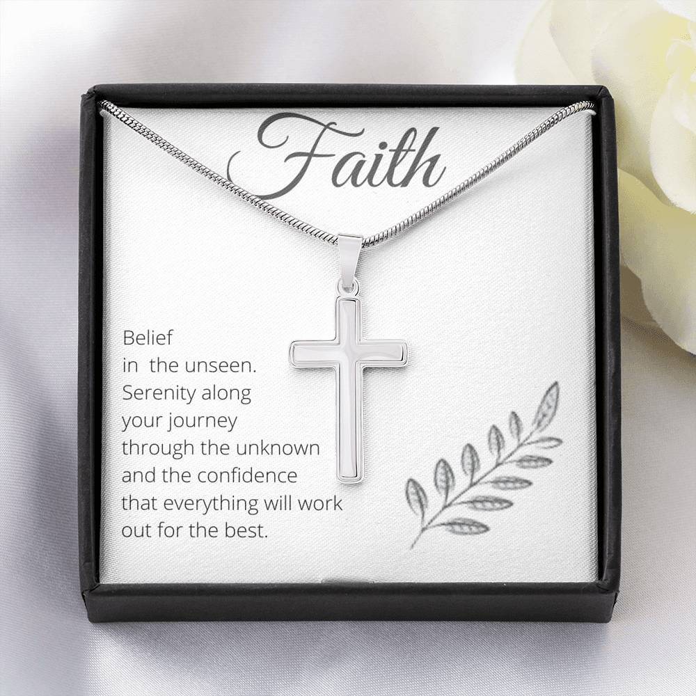 Faith Cross -Necklace Jewelry ShineOn Fulfillment 