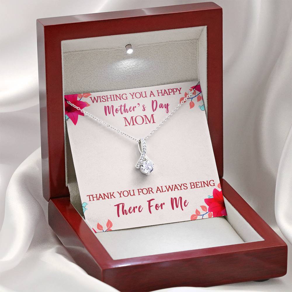 Happy Mother's Day Alluring Beauty Necklace Jewelry ShineOn Fulfillment Mahogany Style Luxury Box 