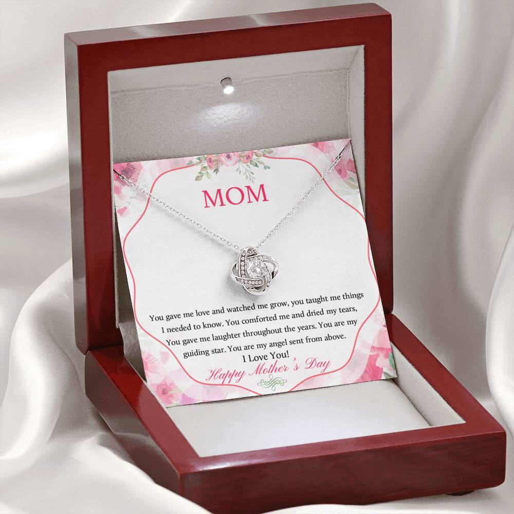 Mother's Day - Mom Necklace Jewelry ShineOn Fulfillment Mahogany Style Luxury Box 