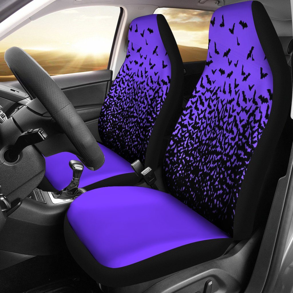 Halloween Bats Purple Car Seat Covers GearRex 