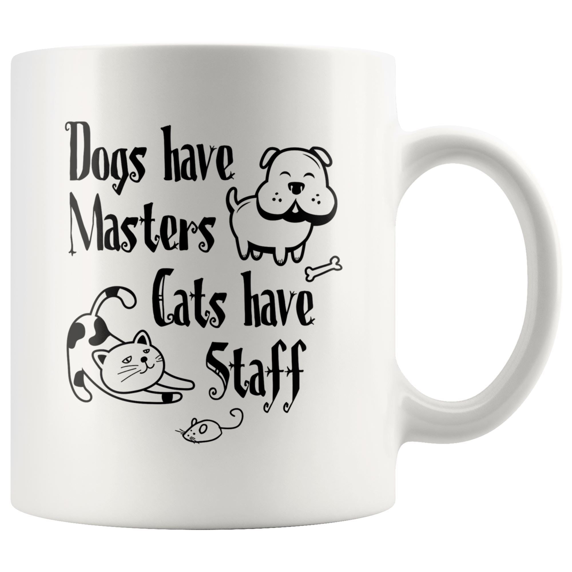 Dog Cat Mug Drinkware teelaunch 11oz Mug 