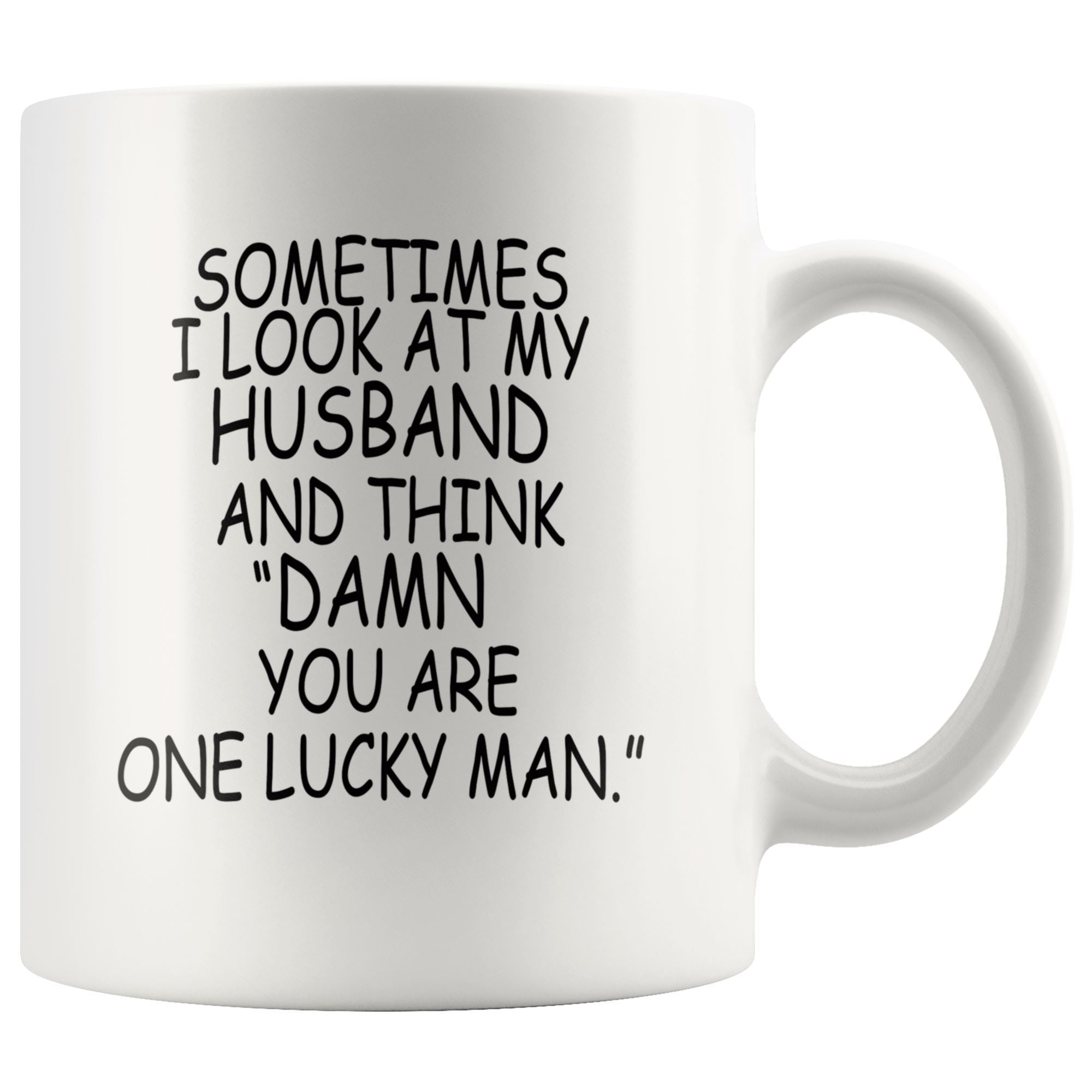 One Lucky Man Mug Drinkware teelaunch 11oz Mug 