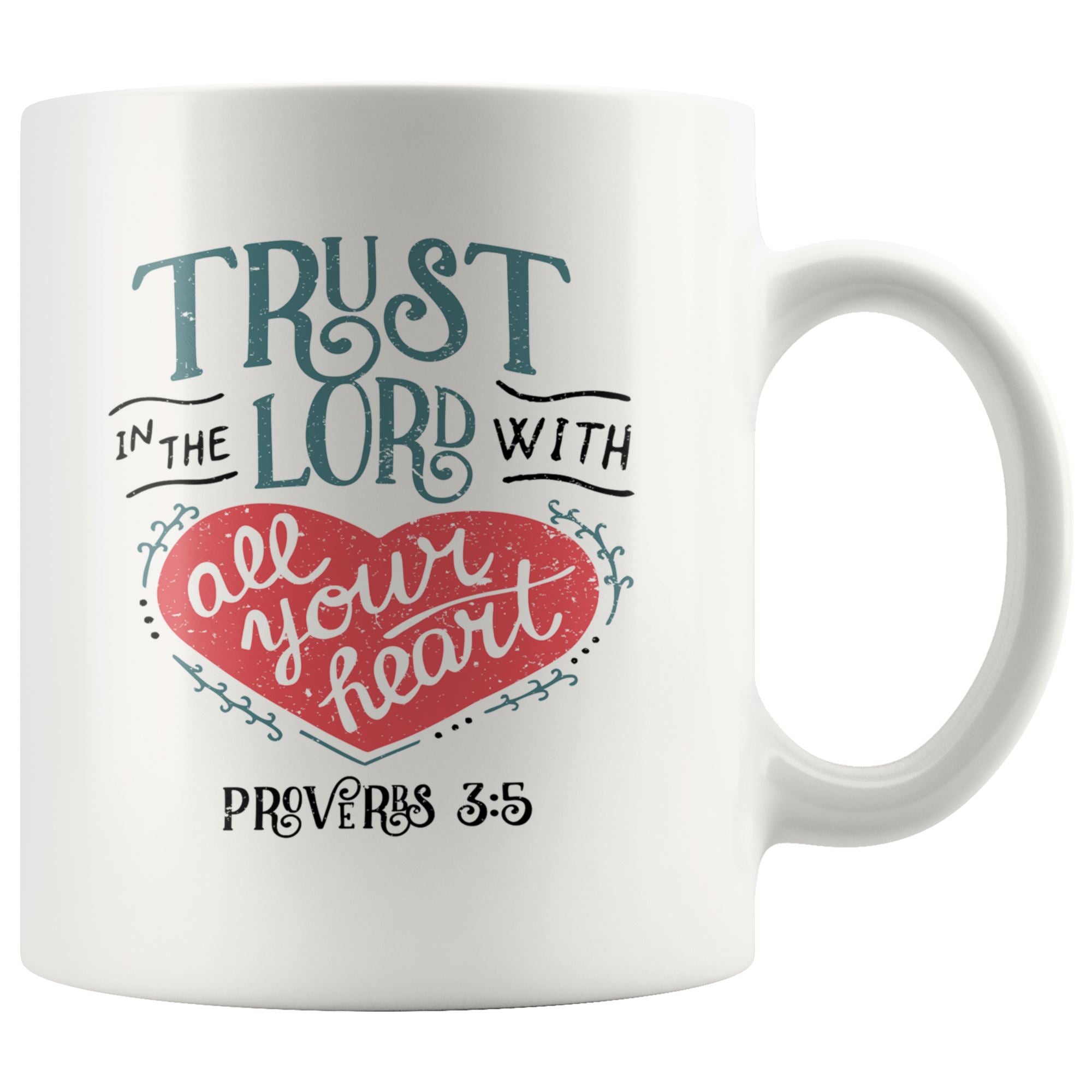 Trust in The Lord Mug Drinkware teelaunch 11oz Mug 