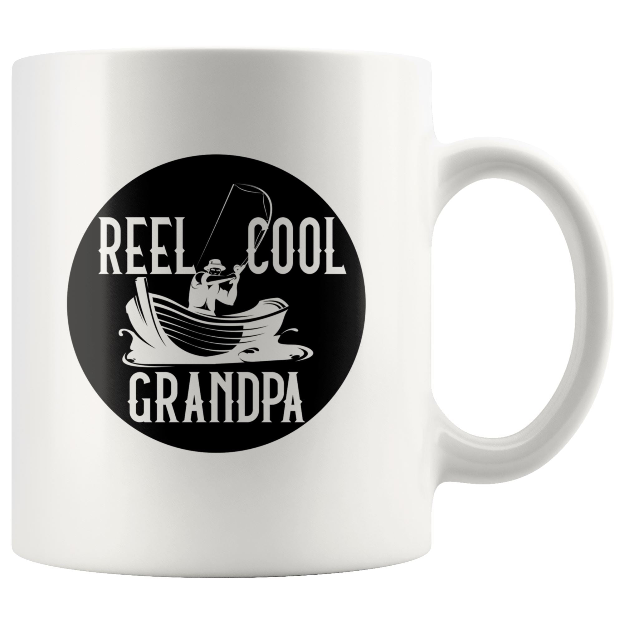 Reel Cool Grandpa Mug Drinkware teelaunch 11oz Mug 