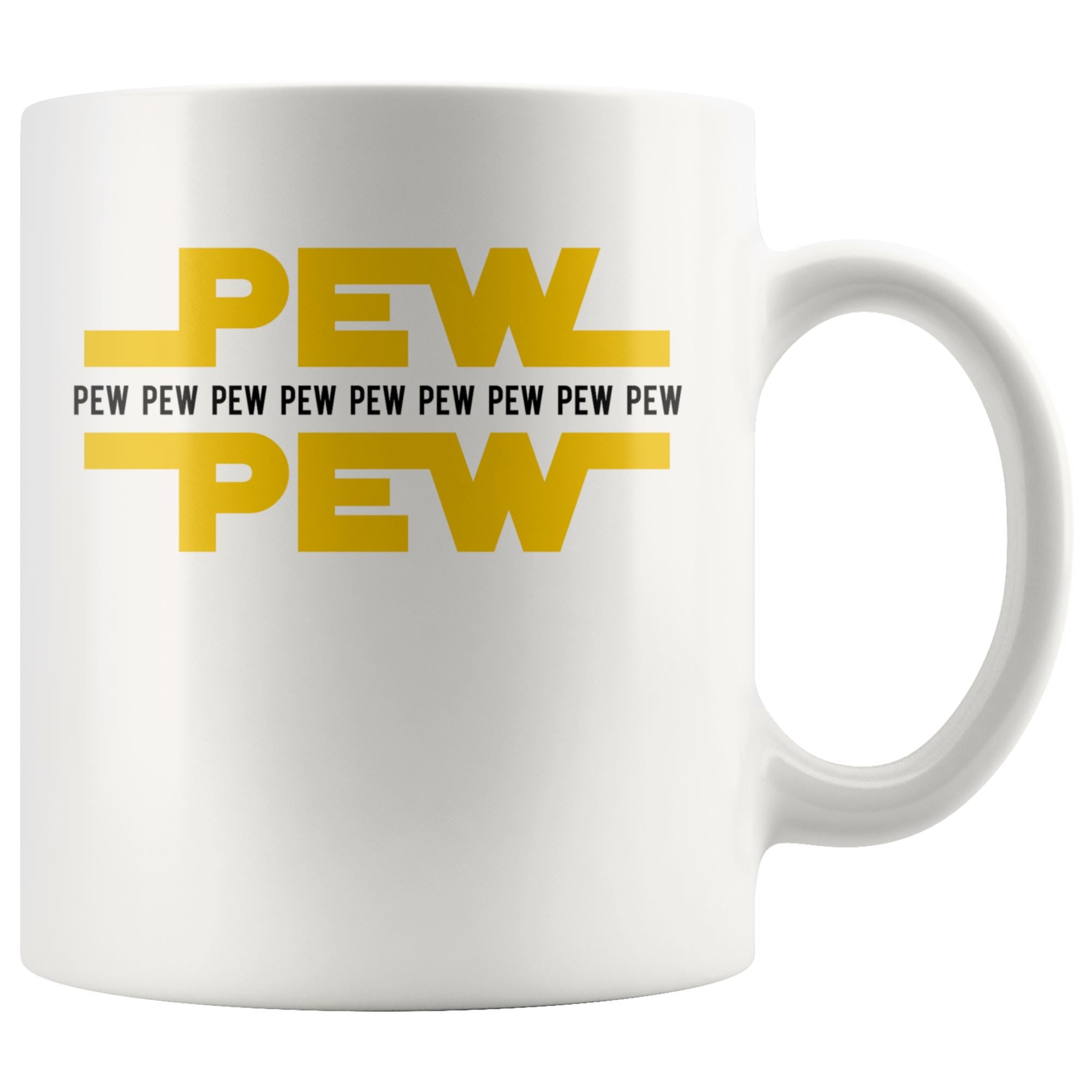 Pew Pew Mug Drinkware teelaunch 11oz Mug 