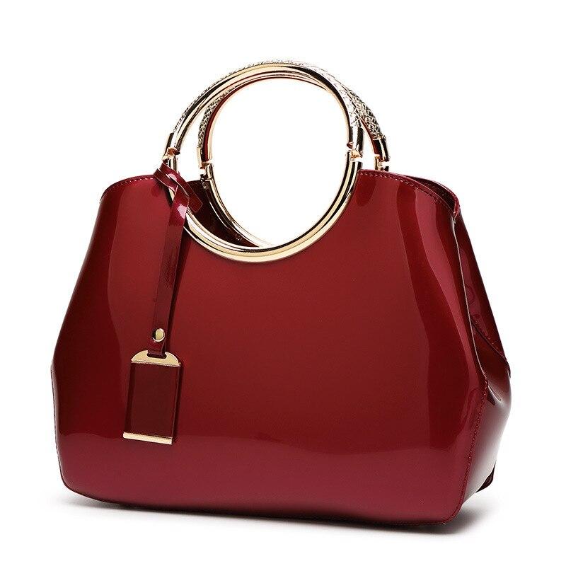 Women's Leather Handbag GearRex Wine Red 