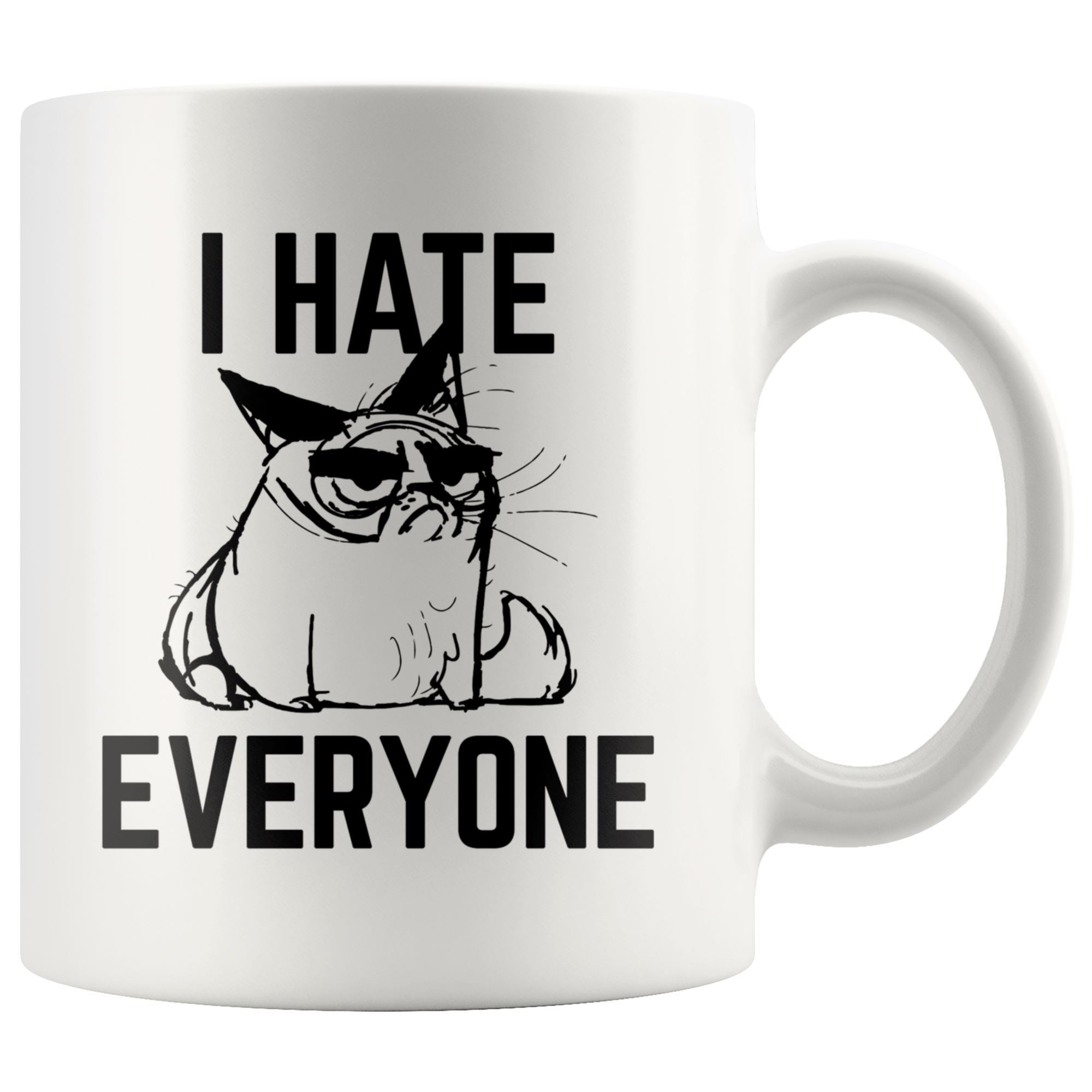 I hate Everyone Mug Drinkware teelaunch 11oz Mug 