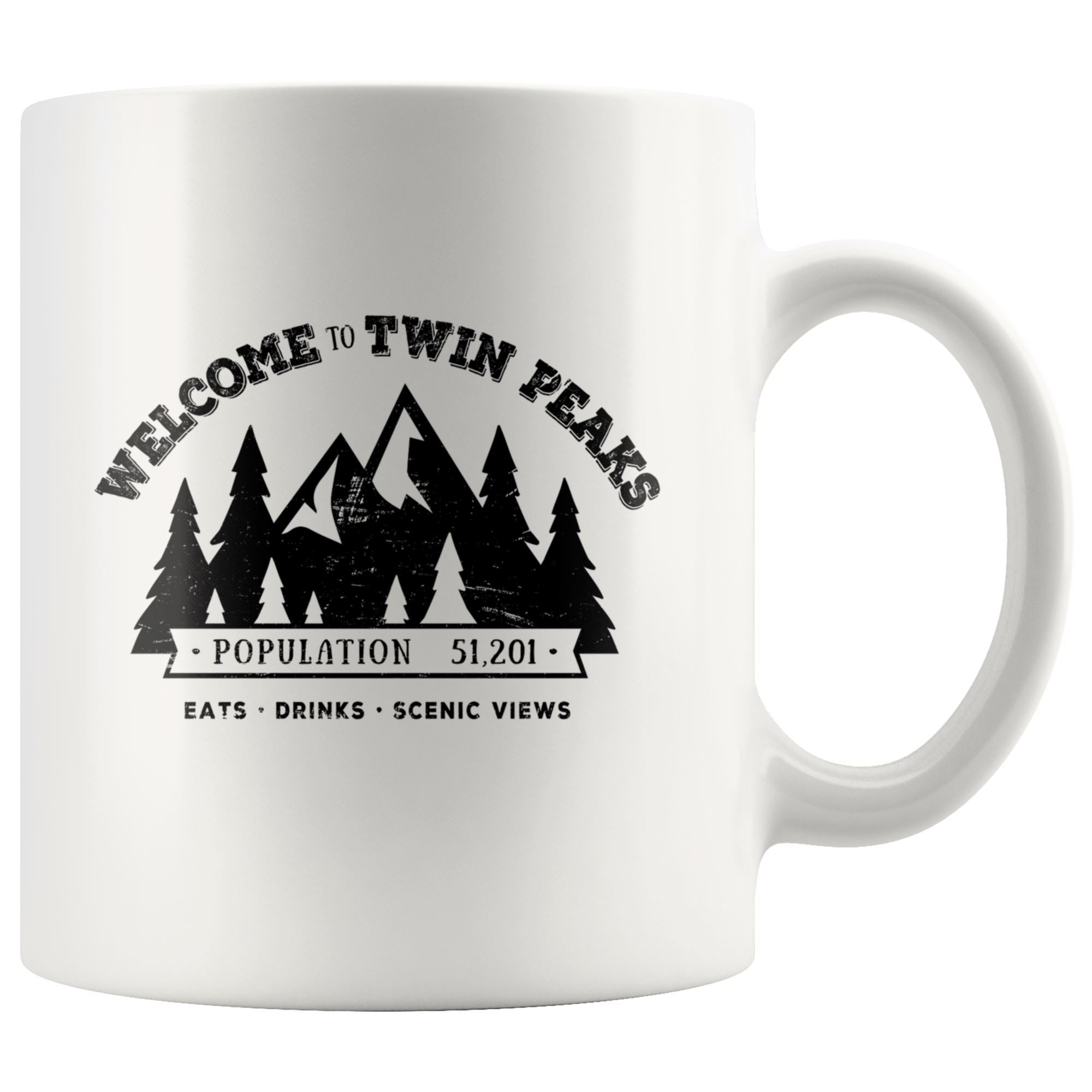 Twin Peaks Mug Drinkware teelaunch 11oz Mug 