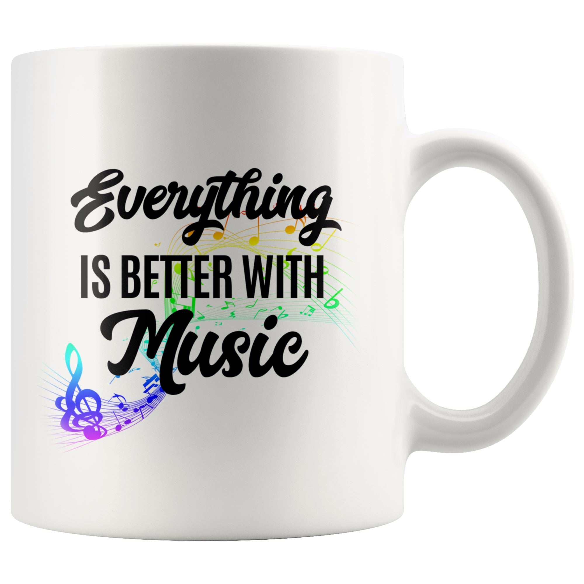 Everything is better With Music Drinkware teelaunch 11oz Mug 